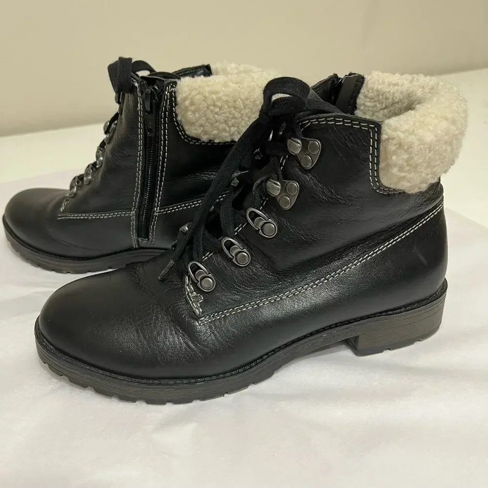 Naturalized Women’s N5 Comfort Bootie‎ Sz 7.5 Black Fleece Lined Cushioned